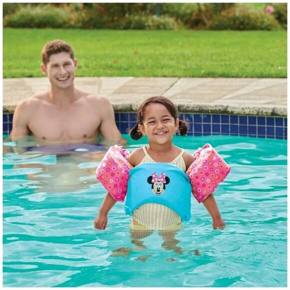 SwimWays Disney Minnie Mouse Swim Trainer Life Jacket Kids 33-55 lbs NEW - Picture 5 of 16
